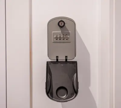 a lock on a door with a clock on it at Apartment with Open-air Space in Valencia