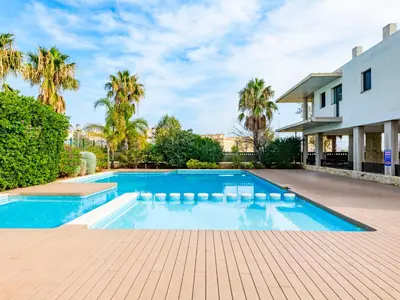 a swimming pool in the backyard of a house at Apartment Porte Venere by Interhome in Moncófar