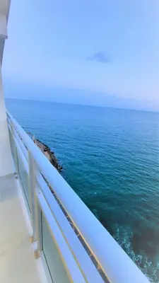 a view of the ocean from a cruise ship at Fantastico apartamento Faro de cullera a primera linea mar abierto playa de los olivos in Faro de Cullera