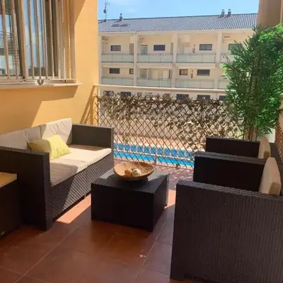 3Apto con piscina en la playa cerca de VLC con AC