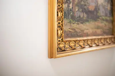 a picture of a painting on a wall at Cabanyal old fisherman's house in Valencia