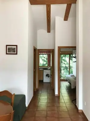 a hallway of a house with a living room at Apartamentos La Muela - Chulilla in Chulilla