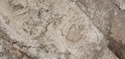 a rock with a letter written on it at La Chirrichana 2 in Bicorp