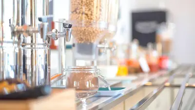 a kitchen counter with a counter top with a food processor at Holiday Inn Express Valencia Bonaire by IHG in Aldaya