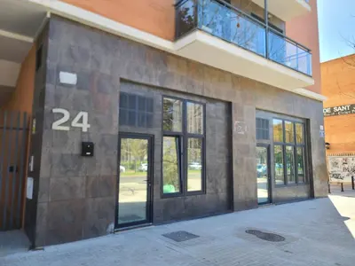 a building with the number on the side of it at Hlius Brand New Apartments in Valencia