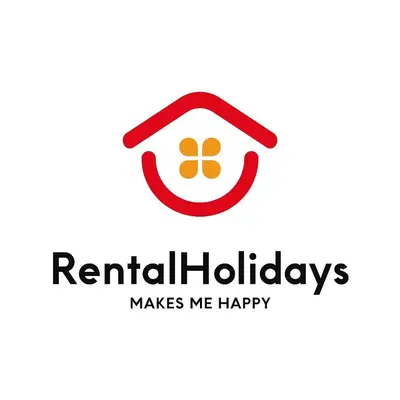 a logo for rental holidays makes me happy at Apartamento Grao de Moncofar REF. 041 in Moncófar
